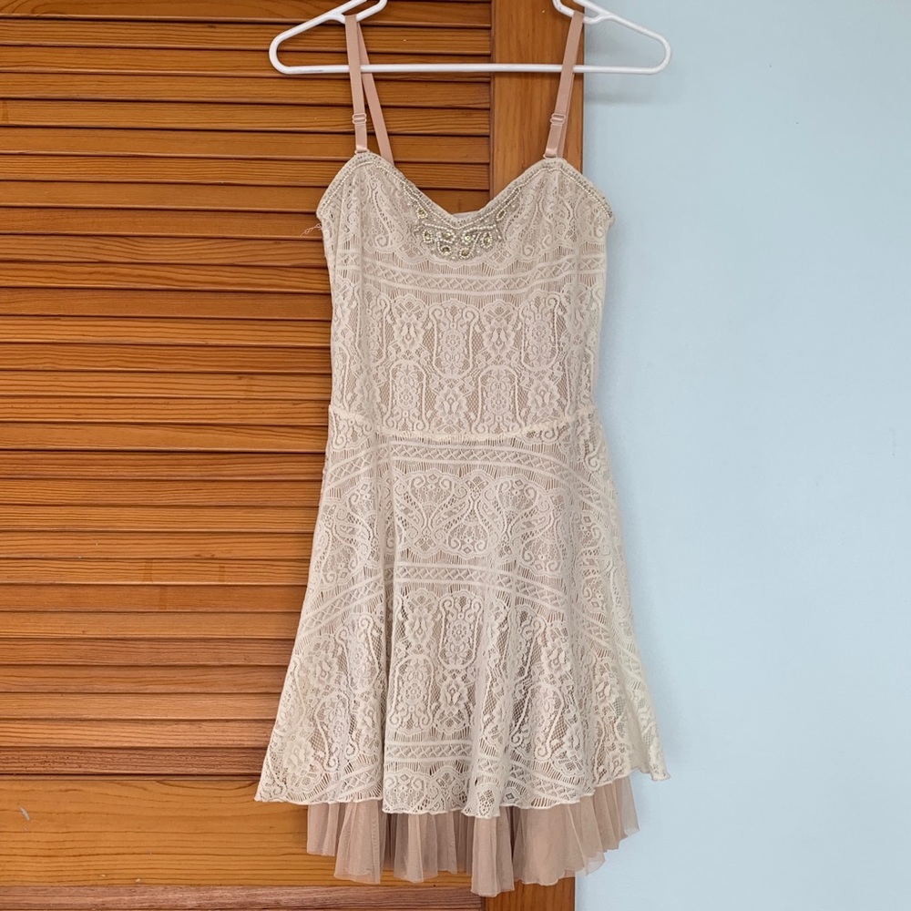 Free People Mini-Dress with beaded bodice detail